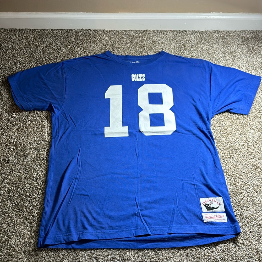 Peyton Manning Mitchell and Ness Throwback Tee- Size XL